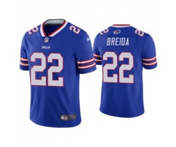 Men's Buffalo Bills #22 Matt Breida Blue Vapor Untouchable Limited Stitched Jersey