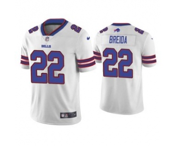 Men's Buffalo Bills #22 Matt Breida White Vapor Untouchable Limited Stitched Jersey