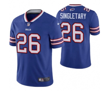 Men's Buffalo Bills #26 Devin Singletary Blue Vapor Untouchable Limited Stitched NFL Jersey