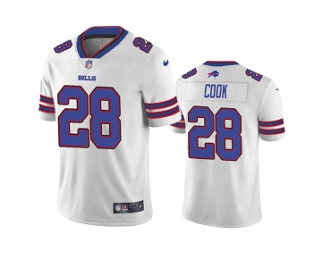 Men's Buffalo Bills #28 James Cook White Vapor Untouchable Limited Stitched Jersey