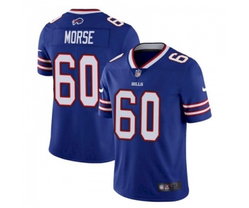 Men's Buffalo Bills #60 Mitch Morse Stitched Vapor Untouchable Limited Blue Jersey