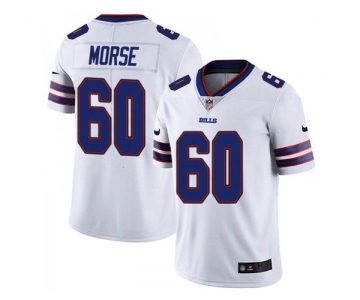 Men's Buffalo Bills #60 Mitch Morse Stitched Vapor Untouchable Limited White Jersey