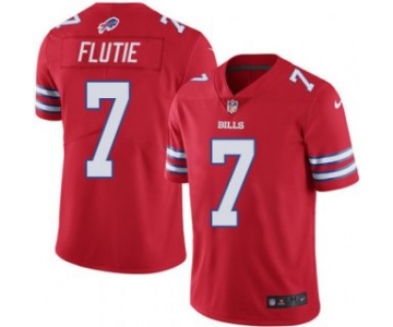 Men's Buffalo Bills #7 Doug Flutie Red Vapor Untouchable Limited Stitched Jersey