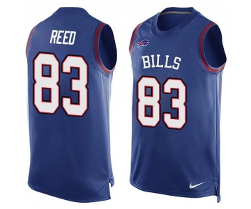 Men's Buffalo Bills #83 Andre Reed Royal Blue Hot Pressing Player Name & Number Nike NFL Tank Top Jersey