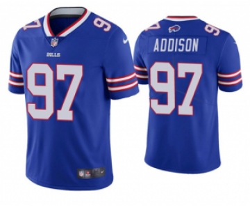 Men's Buffalo Bills #97 Mario Addison Blue Vapor Untouchable Limited Stitched Jersey