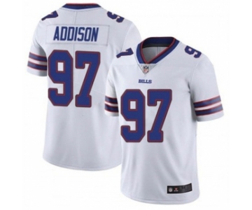 Men's Buffalo Bills #97 Mario Addison White Vapor Untouchable Limited Stitched Jersey