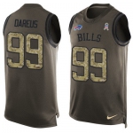 Men's Buffalo Bills #99 Marcell Dareus Green Salute to Service Hot Pressing Player Name & Number Nike NFL Tank Top Jersey