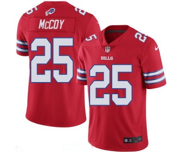 Men's Buffalo Bills Rush #25 LeSean McCoy Red 2016 Color Rush Stitched NFL Nike Limited Jersey