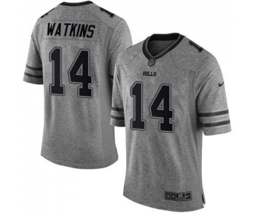 Nike Bills #14 Sammy Watkins Gray Men's Stitched NFL Limited Gridiron Gray Jersey