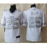 Nike Buffalo Bills #25 LeSean McCoy Platinum White Limited Jersey