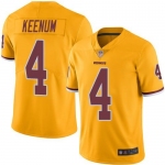 Men's Nike Washington Redskins 4 Case Keenum Color Rush Gold Limited Jersey