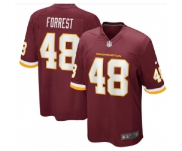 Men's Nike Washington Redskins #48 Darrick Forrest Football Red Vapor Limited Jersey