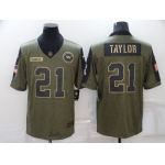 Men's Washington Football Team #21 Sean Taylor Nike Olive 2021 Salute To Service Limited Player Jersey