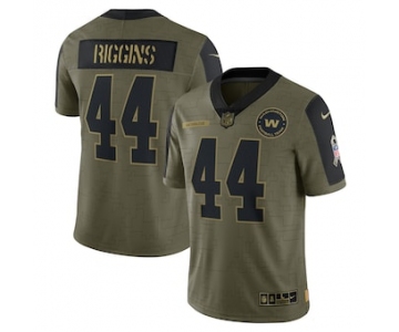 Men's Washington Football Team #44 John Riggins Nike Olive 2021 Salute To Service Retired Player Limited Jersey