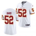 Men's Washington Football Team #52 Jamin Davis White 2021 Vapor Untouchable Nike Limited Jersey