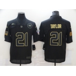 Men's Washington Redskins #21 Sean Taylor Black 2020 Salute To Service Stitched NFL Nike Limited Jersey