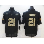 Men's Washington Redskins #21 Sean Taylor Black Camo 2020 Salute To Service Stitched NFL Nike Limited Jersey