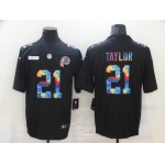 Men's Washington Redskins #21 Sean Taylor Multi-Color Black 2020 NFL Crucial Catch Vapor Untouchable Nike Limited Jersey