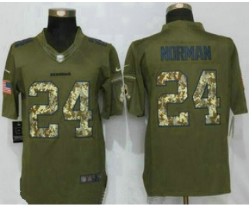 Men's Washington Redskins #24 Josh Norman Green Salute To Service Stitched NFL Nike Limited Jersey