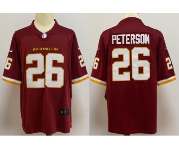 Men's Washington Redskins #26 Adrian Peterson Burgundy Red NEW 2020 Vapor Untouchable Stitched NFL Nike Limited Jersey