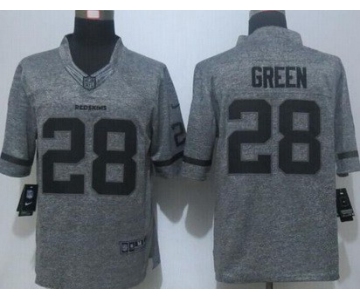 Men's Washington Redskins #28 Darrell Green Nike Gray Gridiron 2015 NFL Gray Limited Jersey