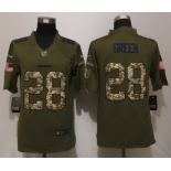 Men's Washington Redskins #28 Darrell Green Retired Player Green Salute To Service 2015 NFL Nike Limited Jersey