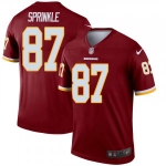 Men's Washington Redskins #87 Jeremy Sprinkle Legend Burgundy Nike Jersey