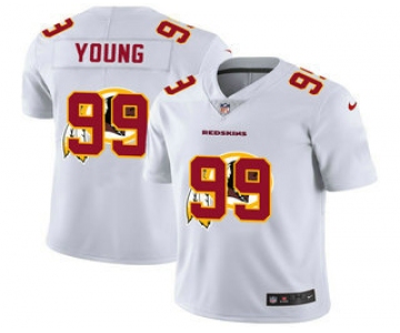 Men's Washington Redskins #99 Chase Young White 2020 Shadow Logo Vapor Untouchable Stitched NFL Nike Limited Jersey