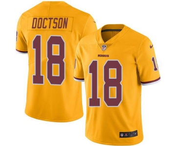 Nike Redskins #18 Josh Doctson Gold Men's Stitched NFL Limited Rush Jersey