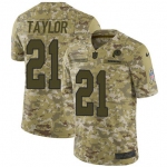 Nike Redskins #21 Sean Taylor Camo Men's Stitched NFL Limited 2018 Salute To Service Jersey