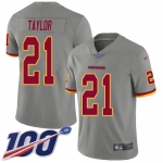 Nike Redskins #21 Sean Taylor Gray Men's Stitched NFL Limited Inverted Legend 100th Season Jersey