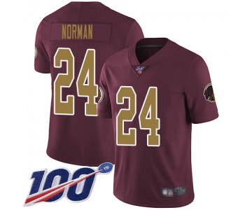 Nike Redskins #24 Josh Norman Burgundy Red Alternate Men's Stitched NFL 100th Season Vapor Limited Jersey