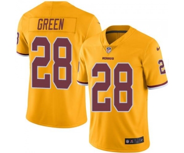 Nike Redskins #28 Darrell Green Gold Men's Stitched NFL Limited Rush Jersey