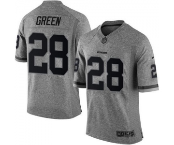 Nike Redskins #28 Darrell Green Gray Men's Stitched NFL Limited Gridiron Gray Jersey