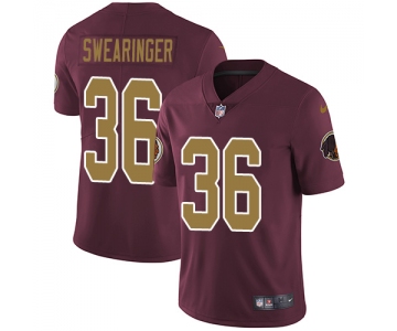Nike Redskins #36 D.J. Swearinger Burgundy Red Alternate Men's Stitched NFL Vapor Untouchable Limited Jersey