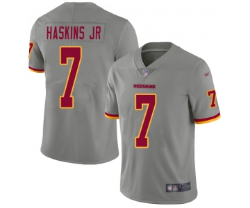 Nike Redskins #7 Dwayne Haskins Jr Gray Men's Stitched NFL Limited Inverted Legend Jersey