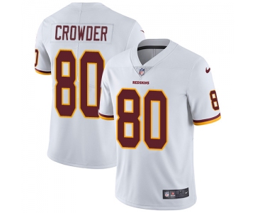 Nike Redskins #80 Jamison Crowder White Men's Stitched NFL Vapor Untouchable Limited Jersey
