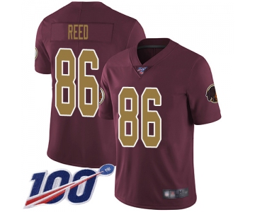 Nike Redskins #86 Jordan Reed Burgundy Red Alternate Men's Stitched NFL 100th Season Vapor Limited Jersey