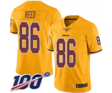 Nike Redskins #86 Jordan Reed Gold Men's Stitched NFL Limited Rush 100th Season Jersey