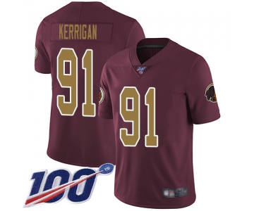 Nike Redskins #91 Ryan Kerrigan Burgundy Red Alternate Men's Stitched NFL 100th Season Vapor Limited Jersey
