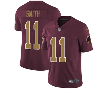 Nike Washington Redskins #11 Alex Smith Burgundy Red Alternate Stitched NFL Vapor Untouchable Limited Jersey