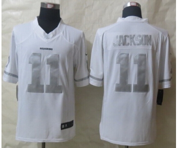 Nike Washington Redskins #11 DeSean Jackson Platinum White Limited Jersey