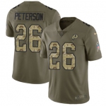 Nike Washington Redskins #26 Adrian Peterson Olive Camo Men's Stitched NFL Limited 2017 Salute To Service Jersey