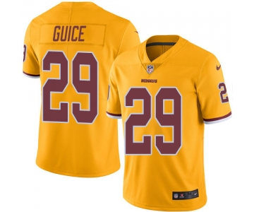 Nike Washington Redskins #29 Derrius Guice Gold Men's Stitched NFL Limited Rush Jersey