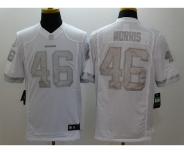 Nike Washington Redskins #46 Alfred Morris Platinum White Limited Jersey