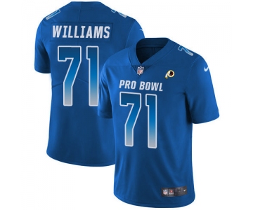 Nike Washington Redskins #71 Trent Williams Royal Men's Stitched NFL Limited NFC 2019 Pro Bowl Jersey