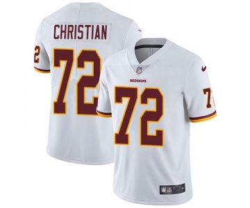 Nike Washington Redskins #72 Geron Christian White Men's Stitched NFL Vapor Untouchable Limited Jersey