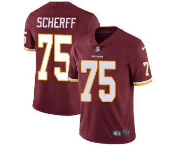 Nike Washington Redskins #75 Brandon Scherff Burgundy Red Team Color Men's Stitched NFL Vapor Untouchable Limited Jersey