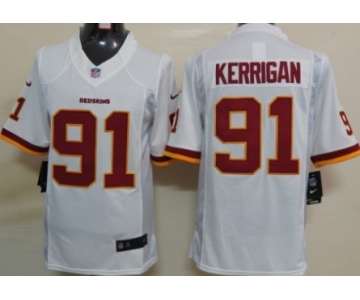 Nike Washington Redskins #91 Ryan Kerrigan White Limited Jersey