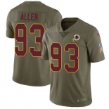 Nike Washington Redskins #93 Jonathan Allen Olive Men's Stitched NFL Limited 2017 Salute to Service Jersey